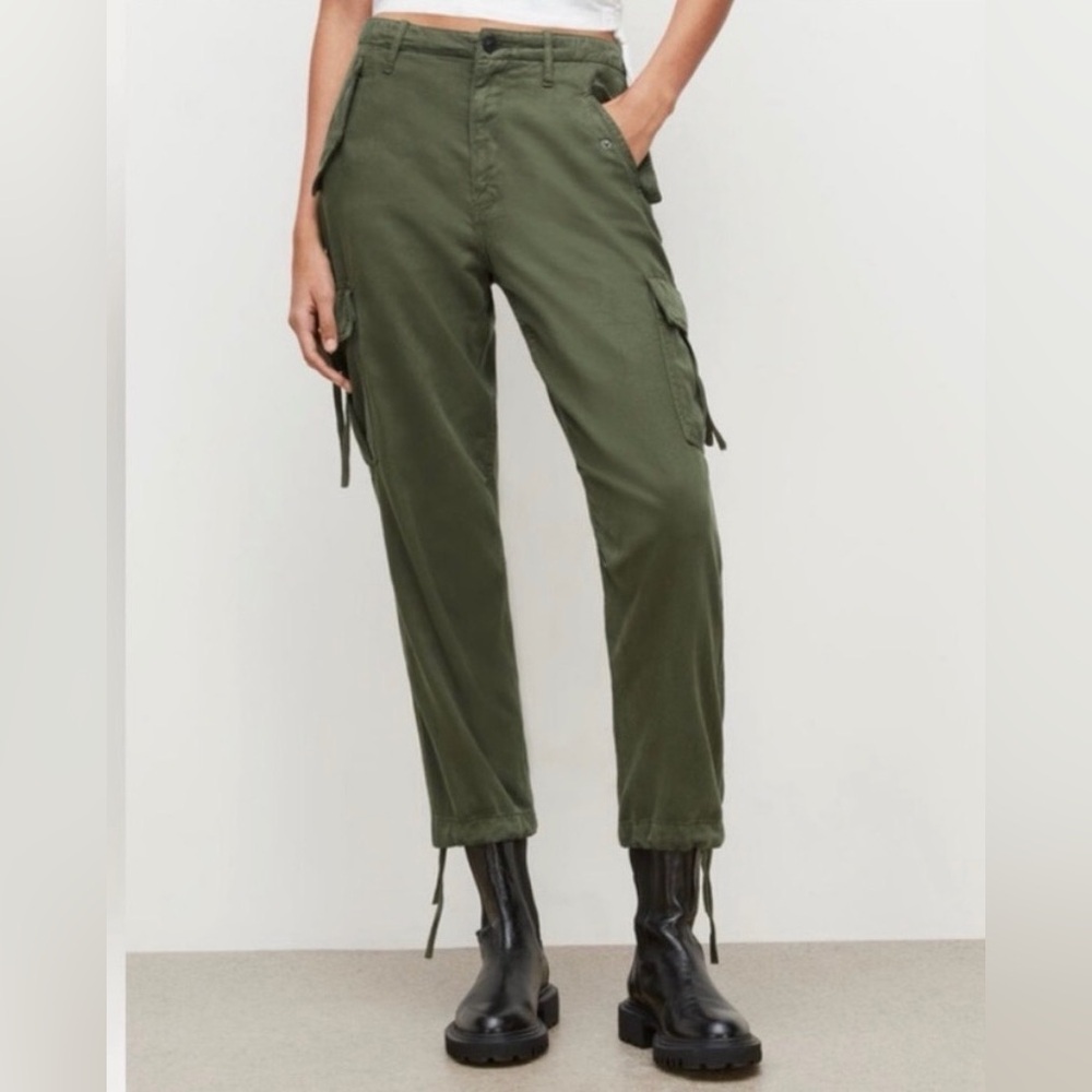 All Saints Dark Green Mel Combat Trouser Cargo Pants